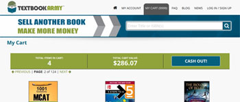 Textbook Army -Website (Cart Page)