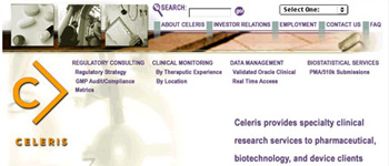 Celeris - Website (Homepage)
