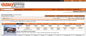 Victory Equipment Group - Website (Results)