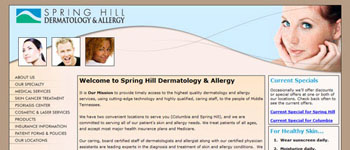 Spring Hill Dermatology & Allergy - Website